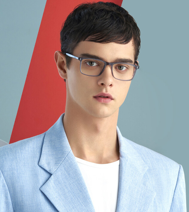 china square frame acetate optical glasses