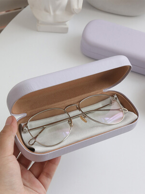 put in beartiful eyeglasses box or case