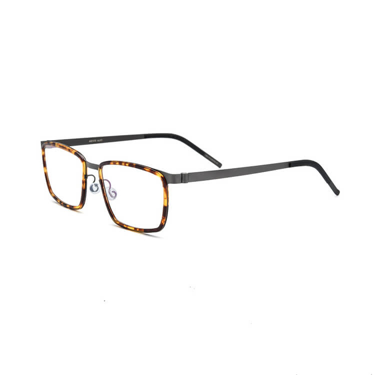 men black full rim rectangle eyeglasses