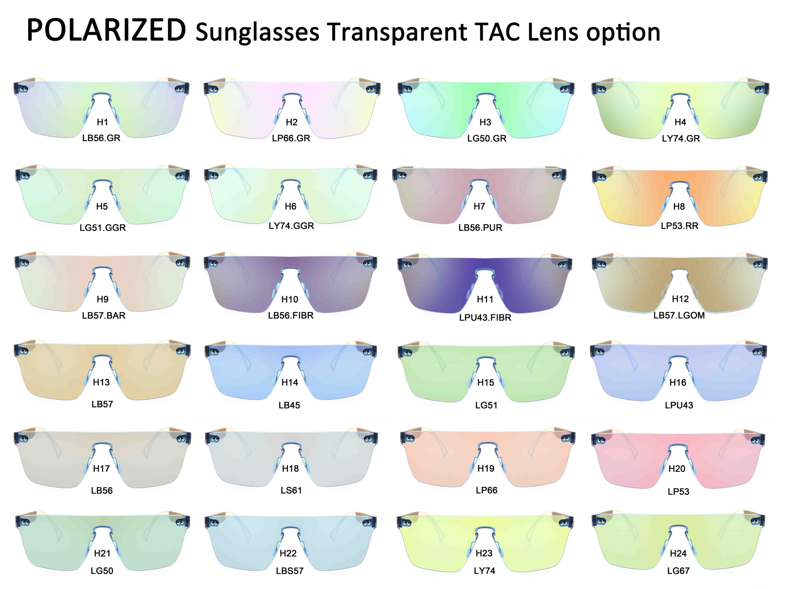 TAC POLARIZED Transparent Revo lens Option