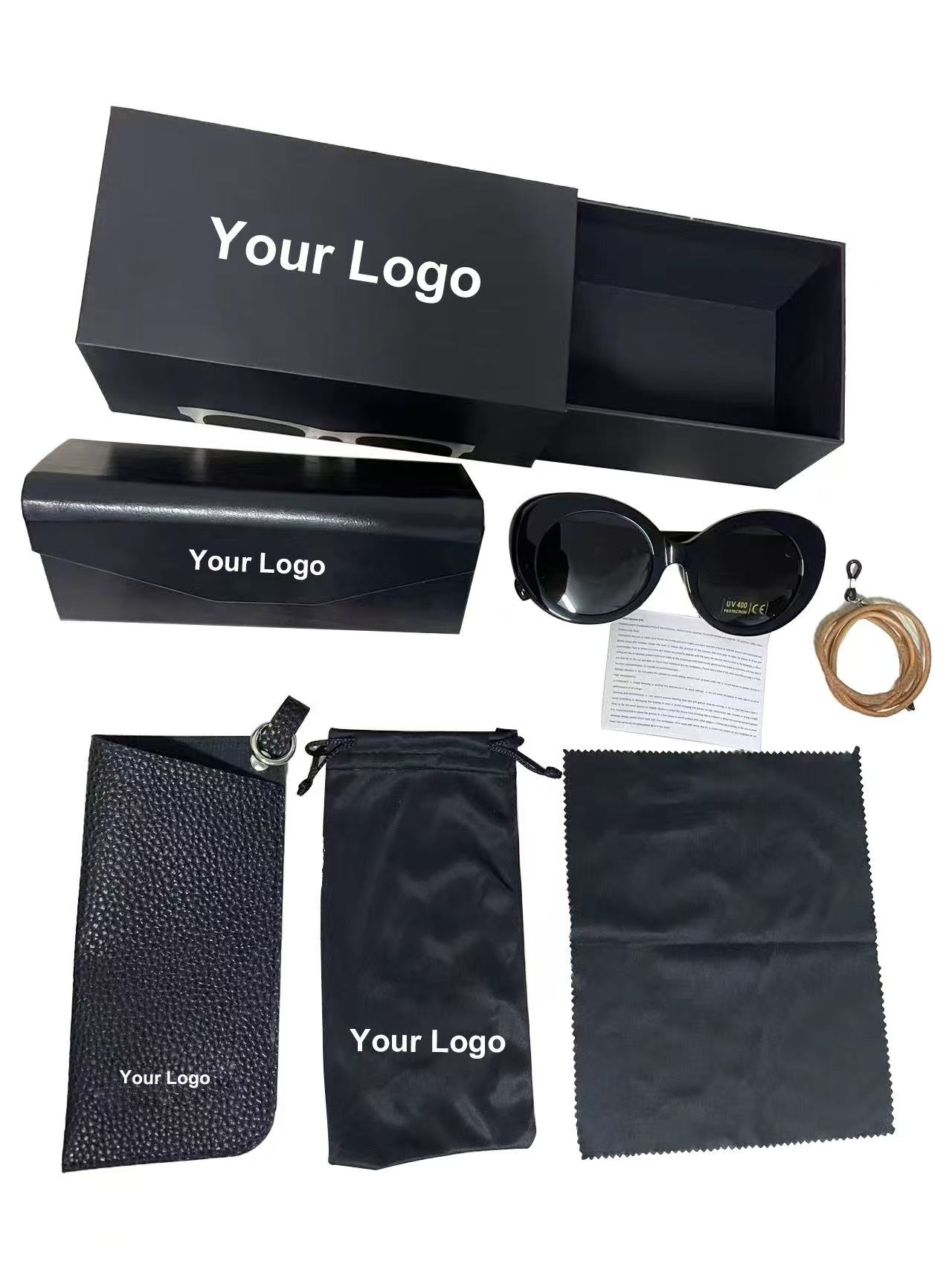 Custom spectacle case logo