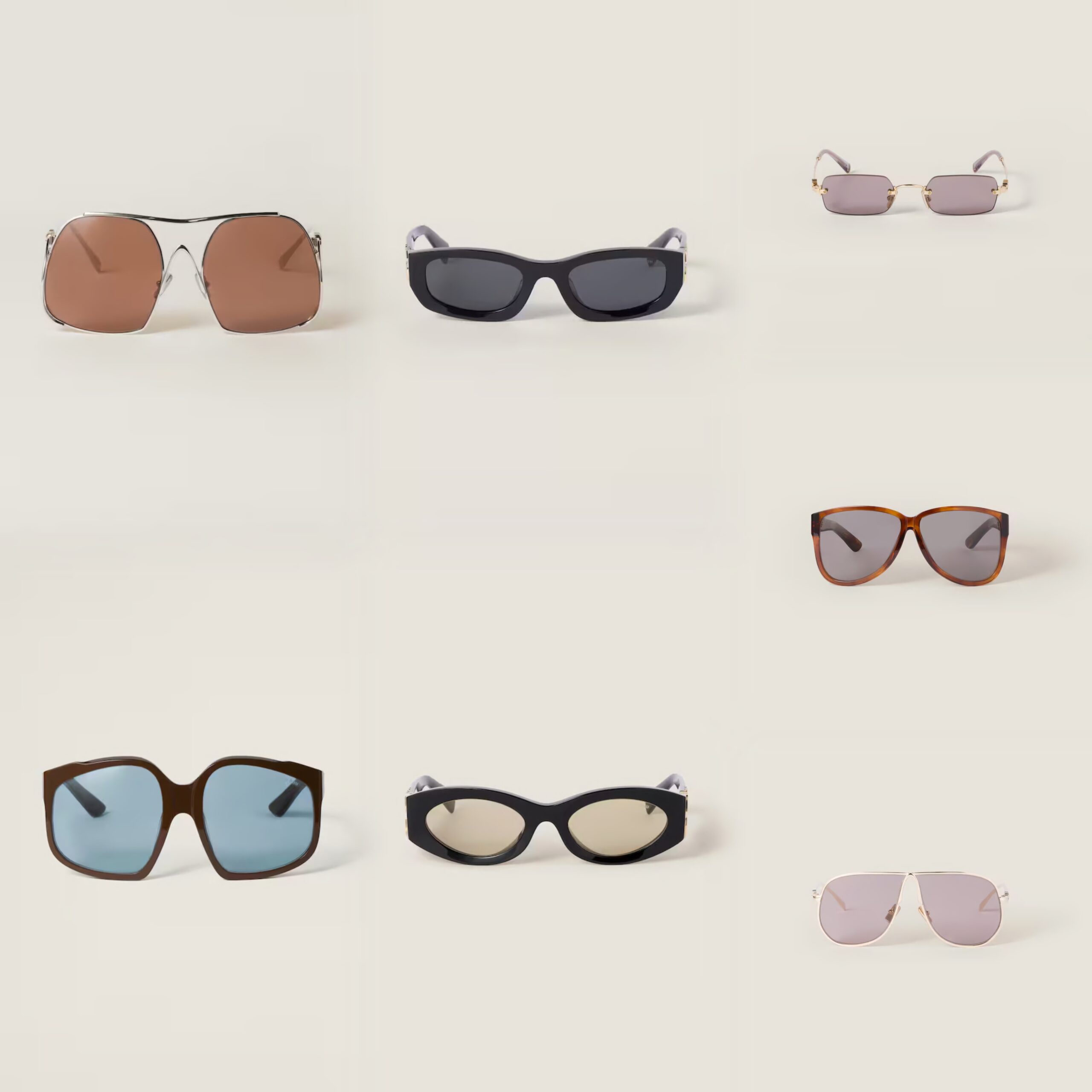 the collection of miu miu sunglasses